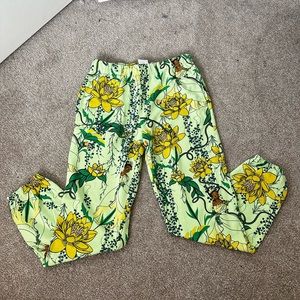 Disney Princess And the Frog Tiana Floral Sweatpants Small